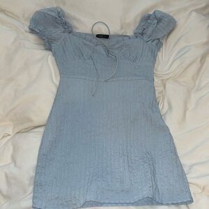 baby blue and white summer dresses both XS